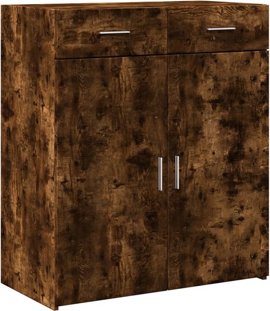 Buffet vidaXL 80 x 42,5 x 93 cm, bois traité, couleur chêne fumé