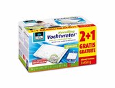 Bison Vochtvreter® Navulzak Neutraal 3x 450 g schikt voor Bison Vochtvreter®, bestrijd hoge luchtvochtigheid, geen batterij nodig, ook geschikt voor caravans en campers