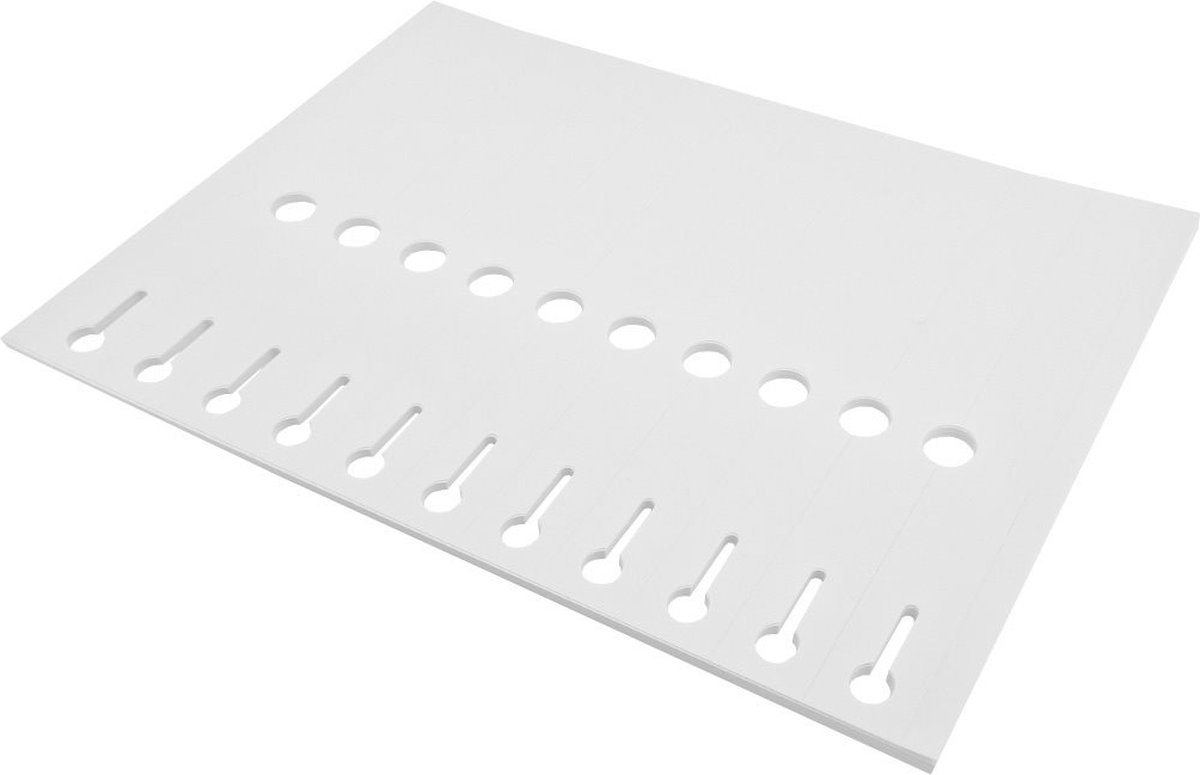 CombiCraft witte sleufetiketten 210x25mm voor laserprinter - per 198 stuks