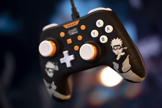 Konix - Manette filaire Naruto Shippûden Noire pour Nintendo Switch