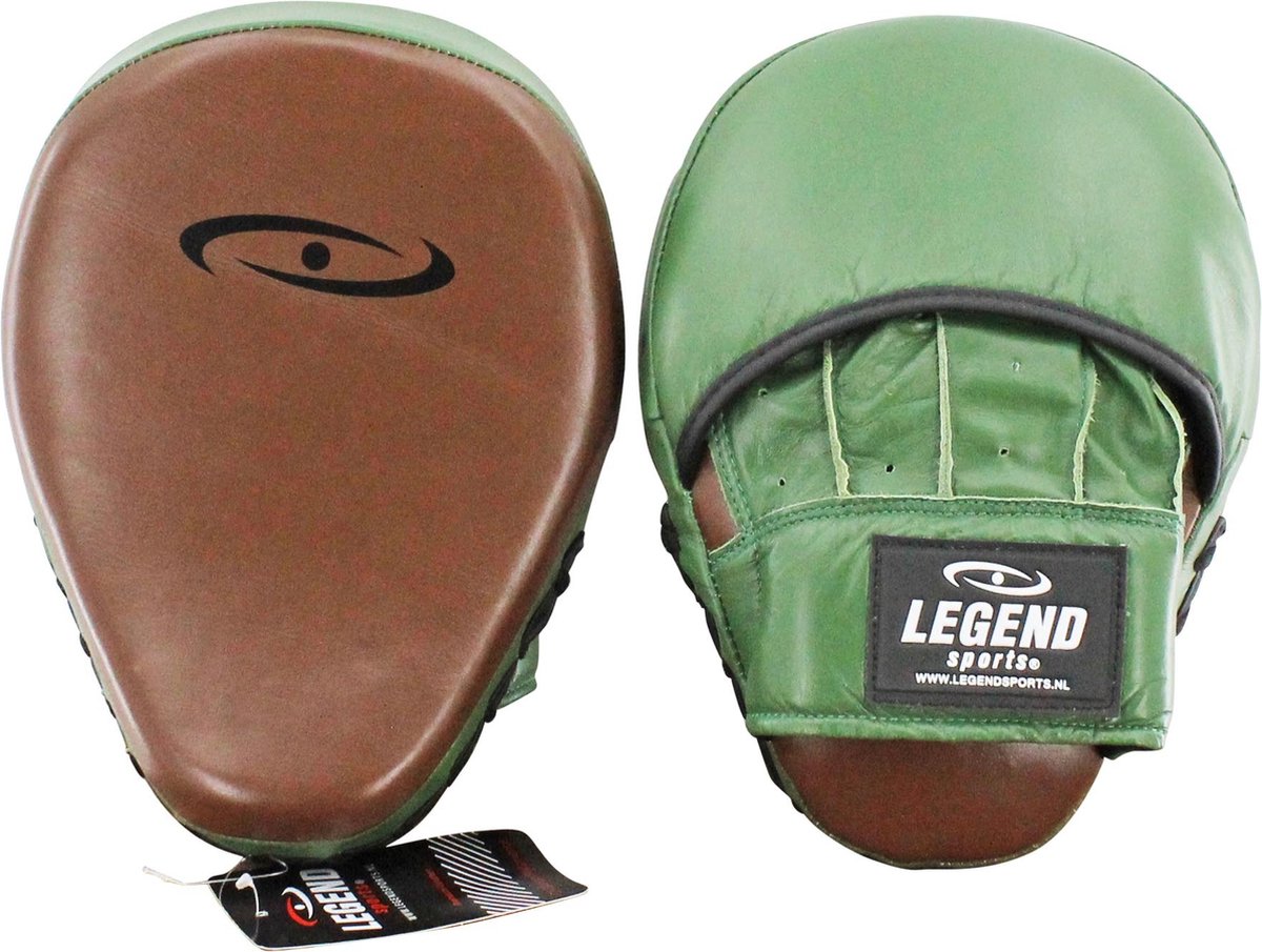 Pro Line Focus Pads Stootkussen Army/Bruin Leer - Gemaakt van runderleder - Hoogste kwaliteit Stootkussen