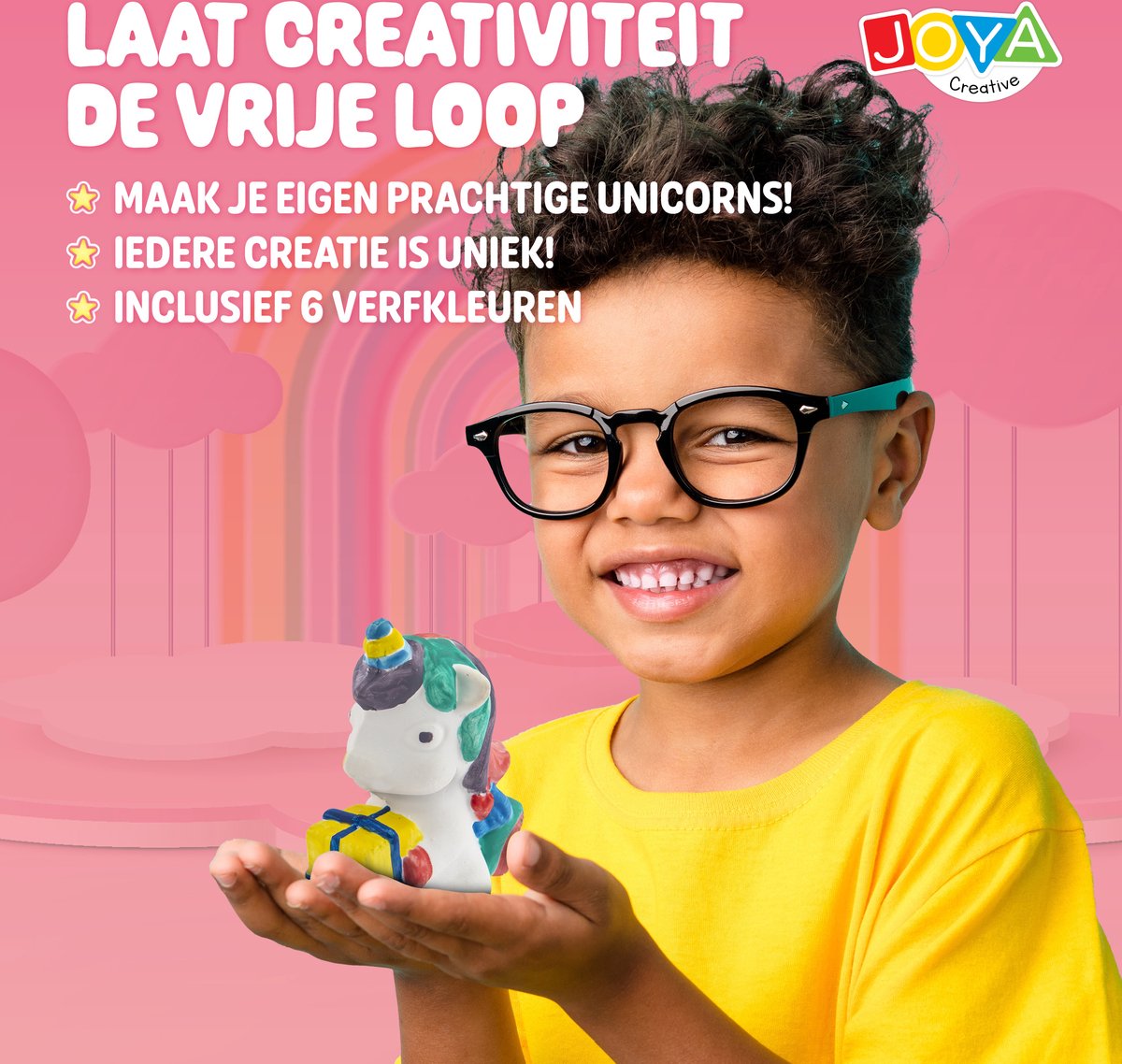 Unicorn Gips Gieten Kinderen - Knutselen voor Kinderen - Vormpjes, Verf en Penselen - Joya Creative — afbeelding 3