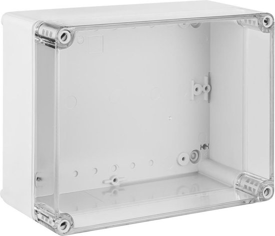 Opbouwverdeelkast IP65 220 x 170 x 86 cm transparant industriële behuizing met Opbouwverdeelkast IP65 220 x 170 x 86 cm transparant industriële behuizing met