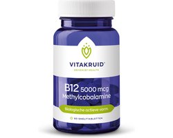 Vitakruid B12 Methylcobalamine 5000 mcg 60 smelttabletten