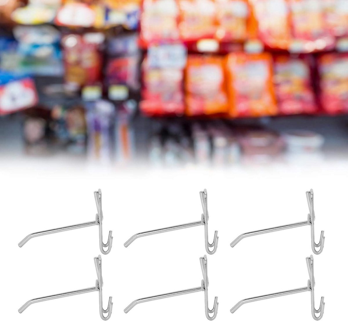 Metalen displayhaken (50 st.) | Perfohaak | Verschillende lengtes