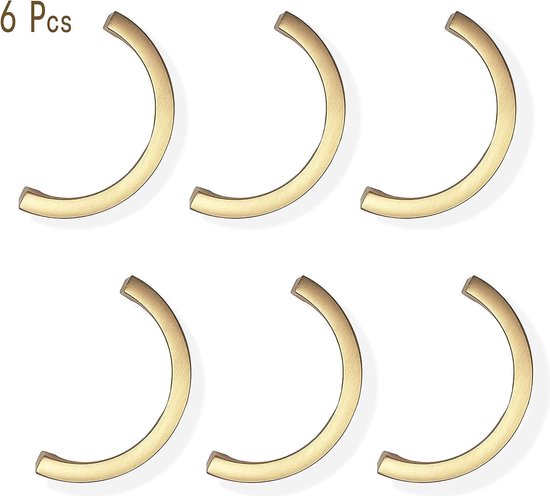 HOMOCONO 6 Stuks Eenvoudige ladehandgreep huisdecoratie Garderobekast hardware metalen kast hardware vintage kledingkast trekt rustieke garderobe handgrepen meubel lade trekken ijzer Gouden
