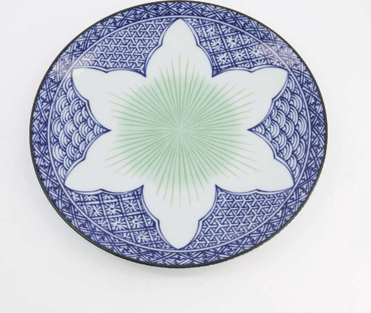 TOKYO DESIGN STUDIO - Lily Flower Plate 26x2cm Blue 21156 6/36