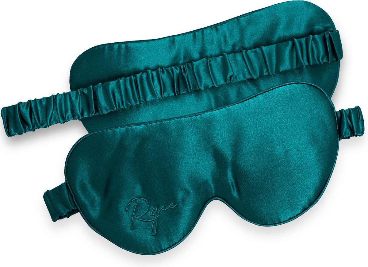 Ryce® Zijden Slaapmasker - Oogmasker - Vrouwen & Mannen - Cadeau - Groen — afbeelding 9