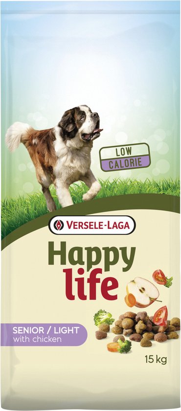 Happy Life Light Senior - Kip - Hondenvoer - 15 kg