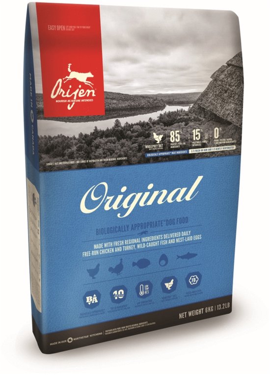 Orijen Whole Prey Original Dog - Kip & Kalkoen - Hondenvoer - 340 g