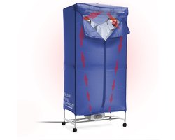 Draagbare elektrische droger met 2 niveaus Dupledry Blue InnovaGoods 1200 W