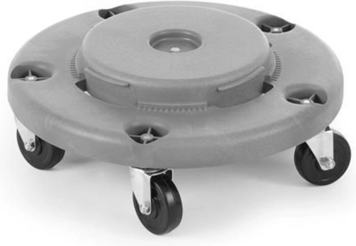 Goedkoopste AmerBox Trolley voor ronde afvalbak – lichtgrijs – ⌀455x(H)165mm – polypropyleen