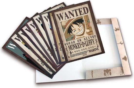 Produit Officiel One Piece Portefeuille Officiel One Piece - Fermeture Velcro - Poches Multiples - Idée Cadeau Fan D'anime Portefeuille One Piece Garçon