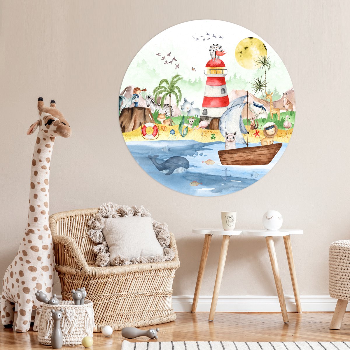 MARBURG Behangrand Vlies 45871 Kids Walls Bosdieren Meerkleurig 5 M X 18 Cm