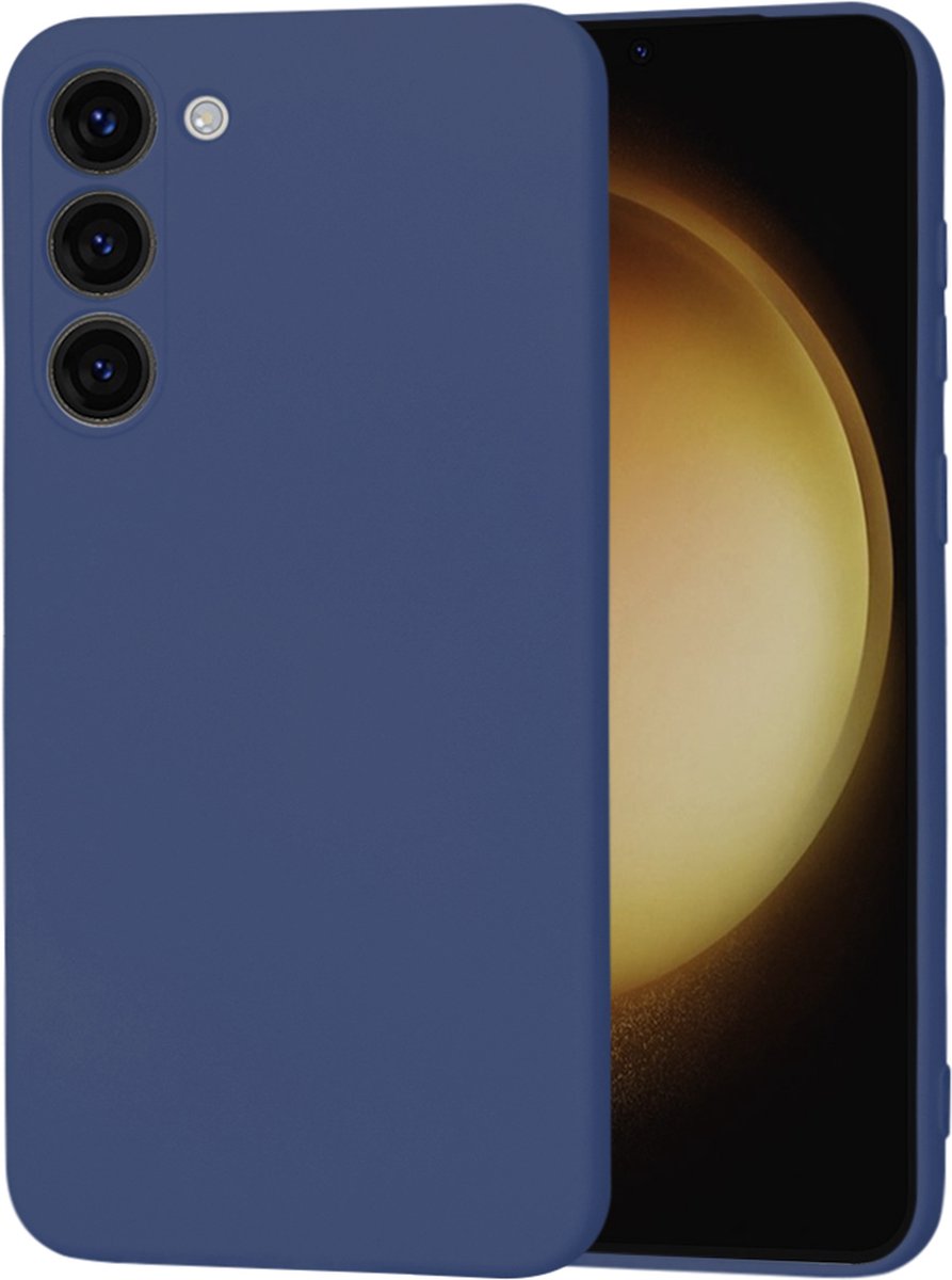 Techsuit Soft Flex Silicone Back Cover hoesje voor Samsung Galaxy S23 Plus - Navy Blue