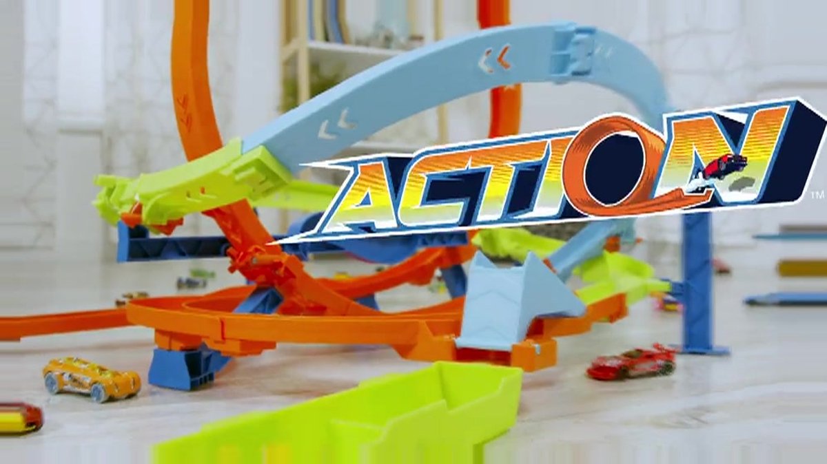 Hot Wheels 4-Loopings Crash Baanset
