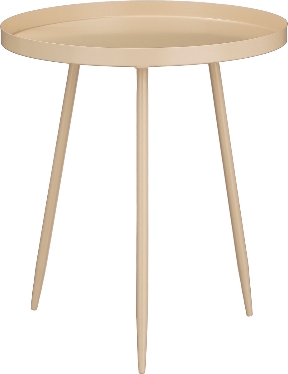 Flores side table beige - h43,5xd40cm