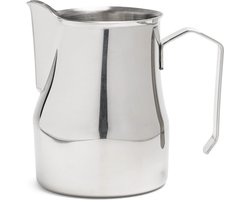 Melkkannetje Opschuim - 500ml - Italiaans – Zilver – RVS – Melkopschuimkan – Melkkan – Espressomachine - Barista Essentials