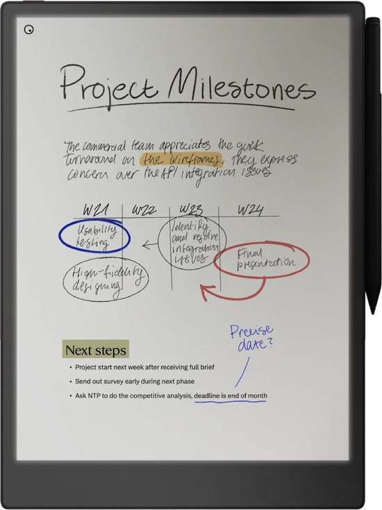 reMarkable® Paper Pro met Marker Plus en Grijze Magnetische Hoes van Merkloos — afbeelding 5