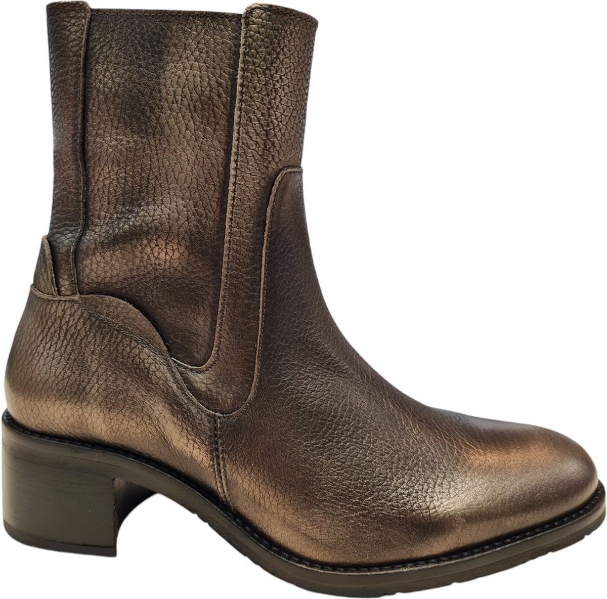 PiediNudi Selva 17.02 Enkellaarsjes - Enkelboots met rits - Dames - Brons - Maat 37