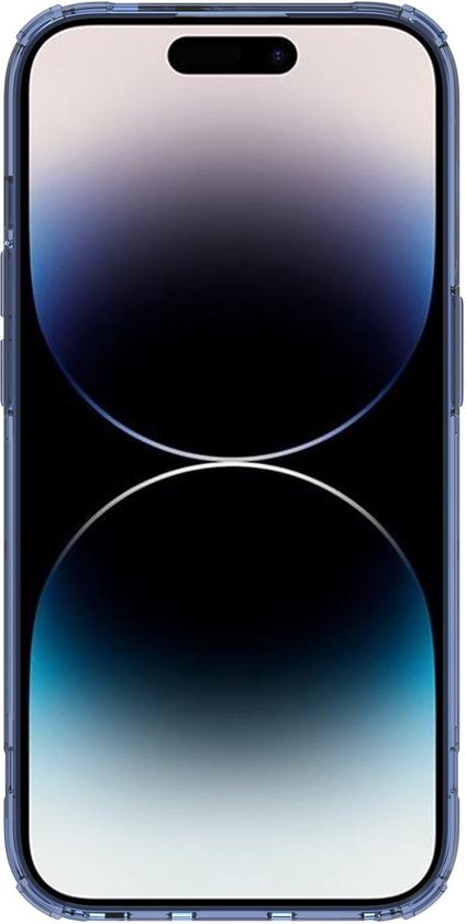 Coque de téléphone adaptée pour Apple iPhone 14 Pro Max - Coque en TPU Nillkin Nature - Coque arrière - Blauw