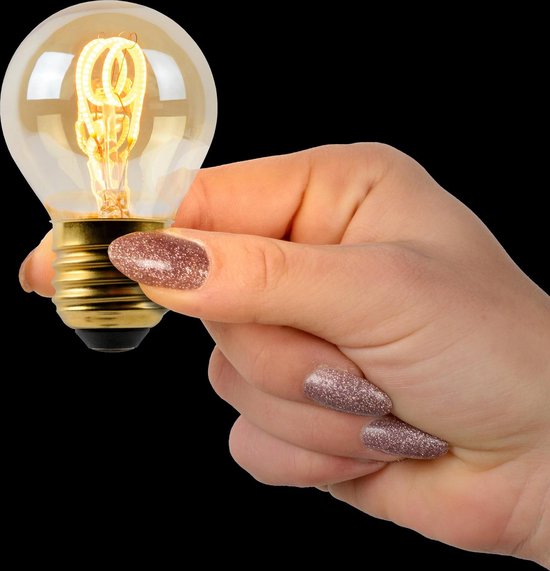 Ampoule LED Lucide - Lampe à filament - LED Dim. - E27 - 1x3W 2200K - Ambre