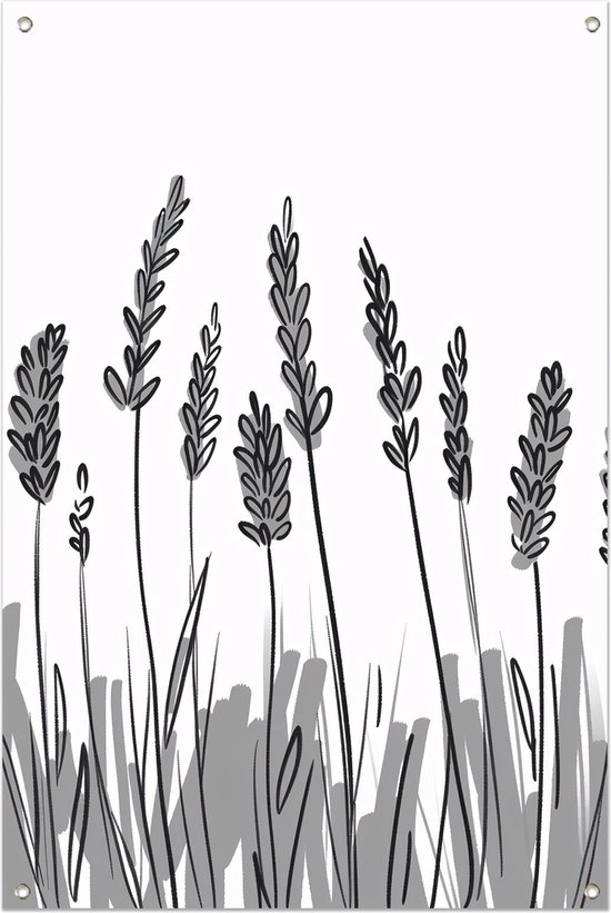 Affiche jardin Lavande - Affiche jardin Fleurs - Affiche jardin Herbe - Tableau jardin extérieur - Accessoires Jardin - Décoration Jardin affiche jardin 100x150 cm