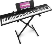 Bol.com MAX RhapsodyDP88 Digitale Piano met 88 toetsen - Keyboard met standaard - Aanslaggevoelige toetsen aanbieding