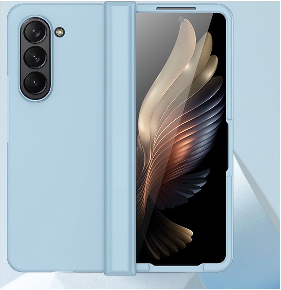 Mobigear Hoesje geschikt voor Samsung Galaxy Z Fold 6 Telefoonhoesje Hardcase | Mobigear Colors Backcover | Galaxy Z Fold 6 Case | Back Cover - Paars