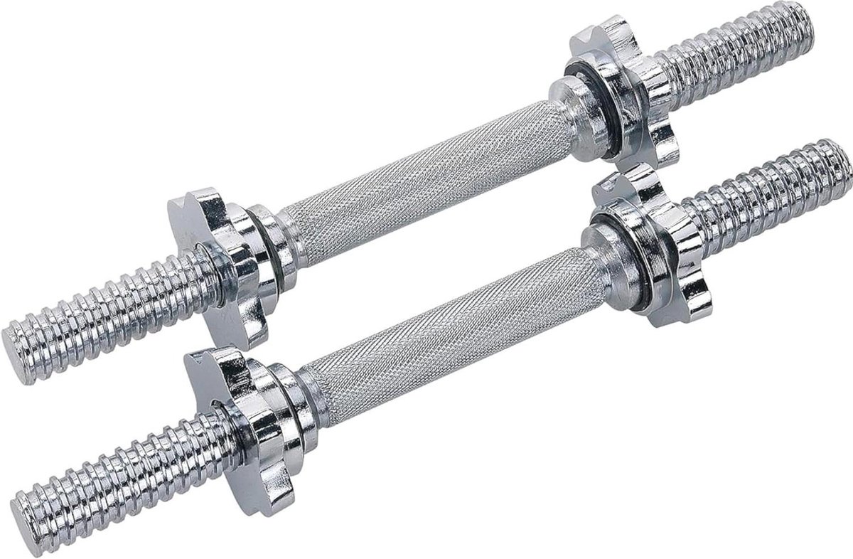 Chrome halterstang met schroefdraad - lengte 355 cm (14 inch)