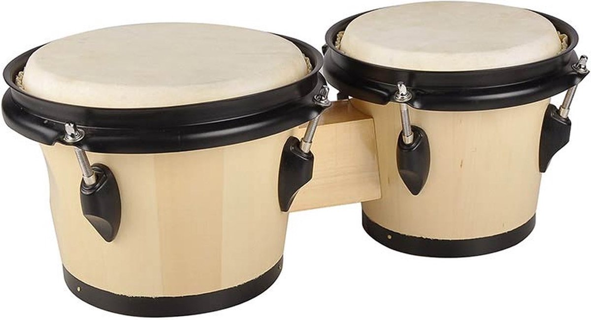 Bongo - Hayman BG-402-BK - 6,5+7,5 inch - Hardhout - Natuurvel - Zwart