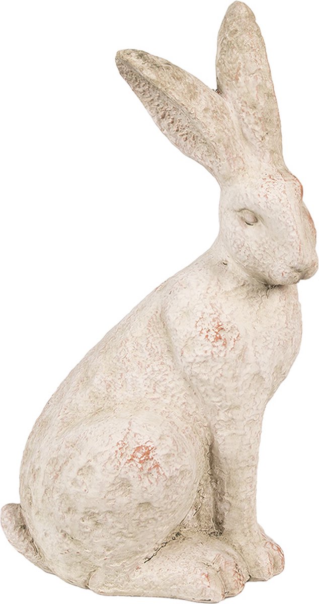 Decoratie Beeld Konijn 19x15x35 cm Beige Steen