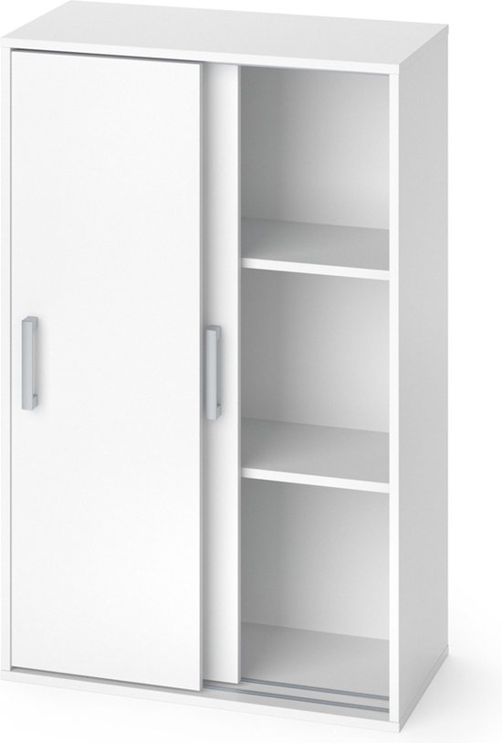Vicco Armoire de rangement pour vêtements Falk, Wit/ Wit, 68 x 108,5 cm