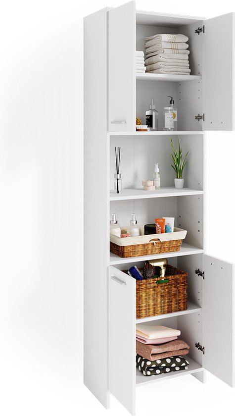 Vicco Maris Badkamerkast – 56.1 x 190 cm Wit