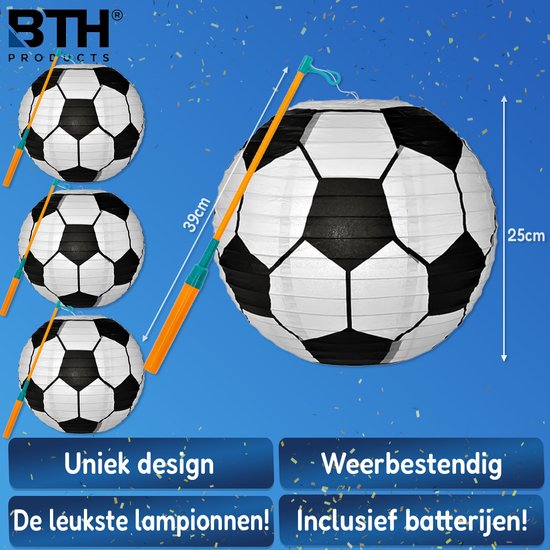 Lampion - Sint Maarten - Lampionstokje - Met Lichtje - Dieren - Treklampion - Papier - Kind - Wit - Versiering - 4 Stuks van BTH — afbeelding 4