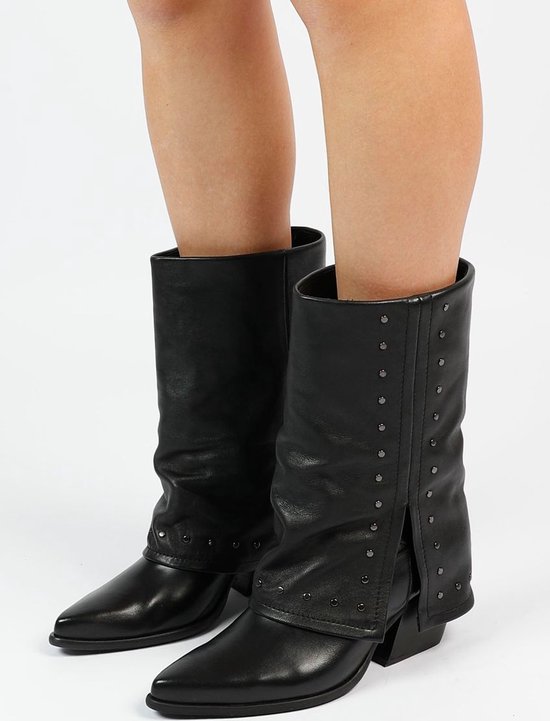 Ankle Boots Bottines Ã Clous Femme Bottines Noires Sacha Bottines