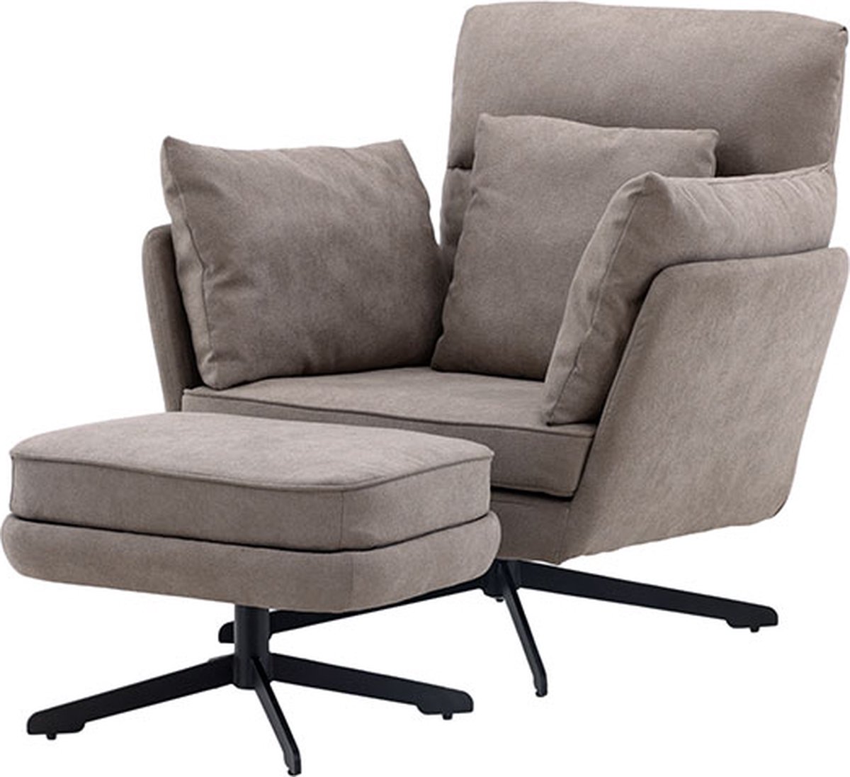 Madrid fauteuil grijs.