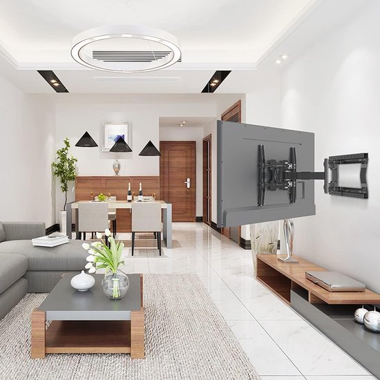 Support mural TV JGS ® avec bras pivotant Extra long pour téléviseurs de 75 pouces jusqu'à 60 kg