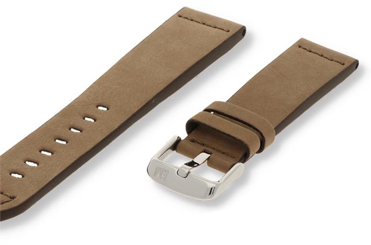 Morellato horlogeband Bramante X4683B90027CR22 - PMX027BRAMAN22 Glad leder Ivoor 22mm