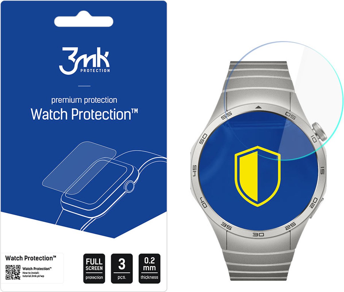 Huawei Watch GT 4 46mm - 3mk Watch Protection v. FlexibleGlass Lite