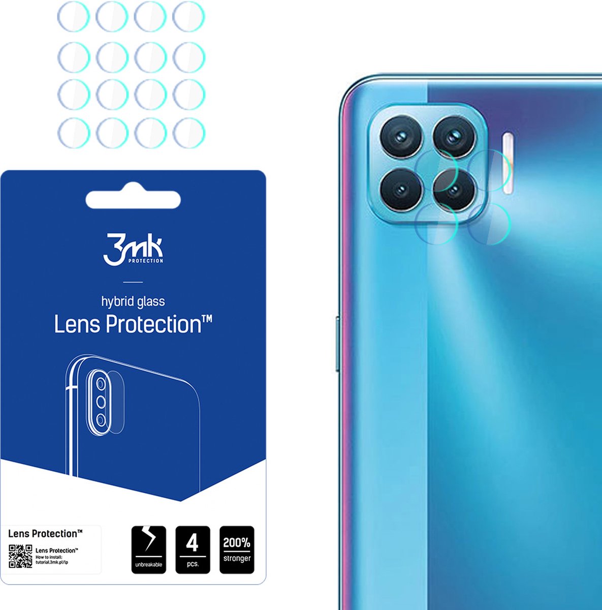Oppo Reno 4 Lite - 3mk Lens Protection
