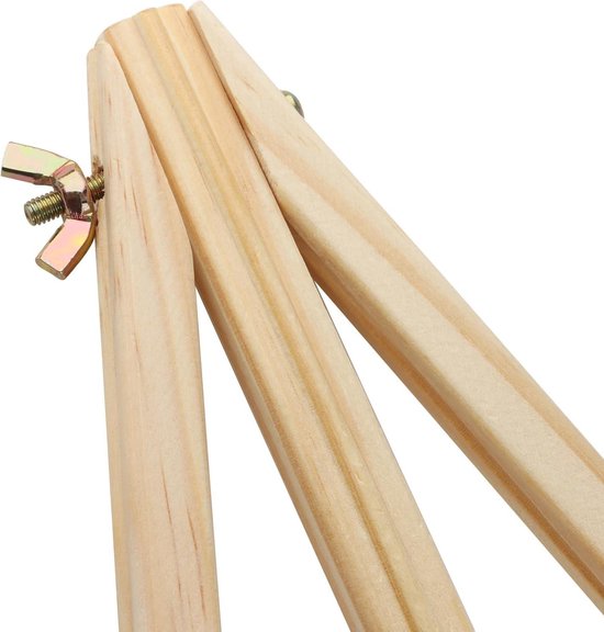 2 Stuks Mini Houten Ezel – Draagbaar Driehoekig Frame, 15x8 Cm, Voor Tentoonstellingen, Schilderijen En Bruiloftsdecoratie