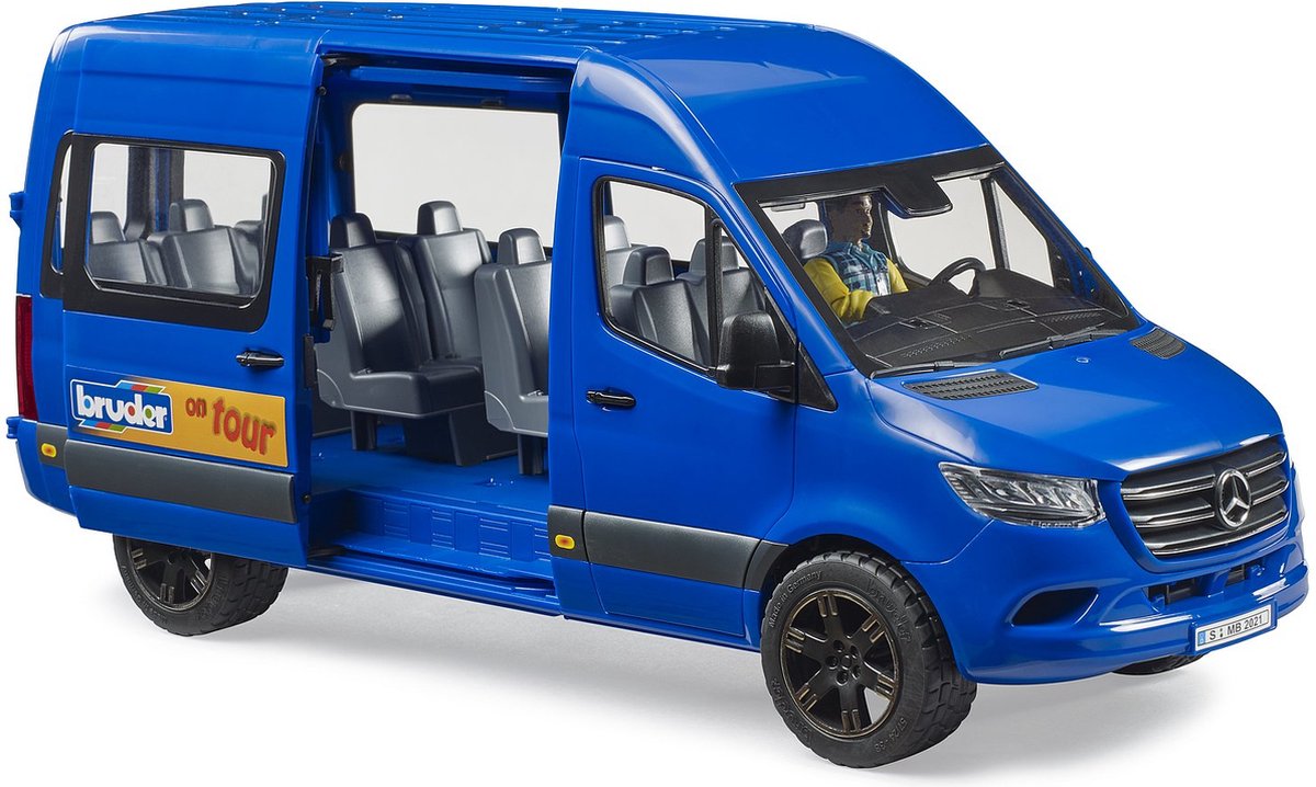 bruder Mercedes-Benz Sprinter Transfer met bestuurder modelvoertuig thumbnail 3