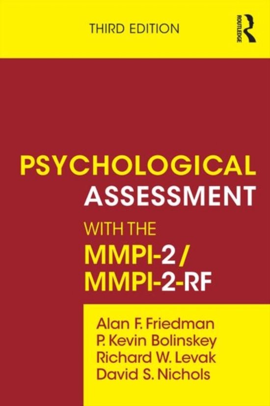 Psychological Assessment MMP1-2 - cover