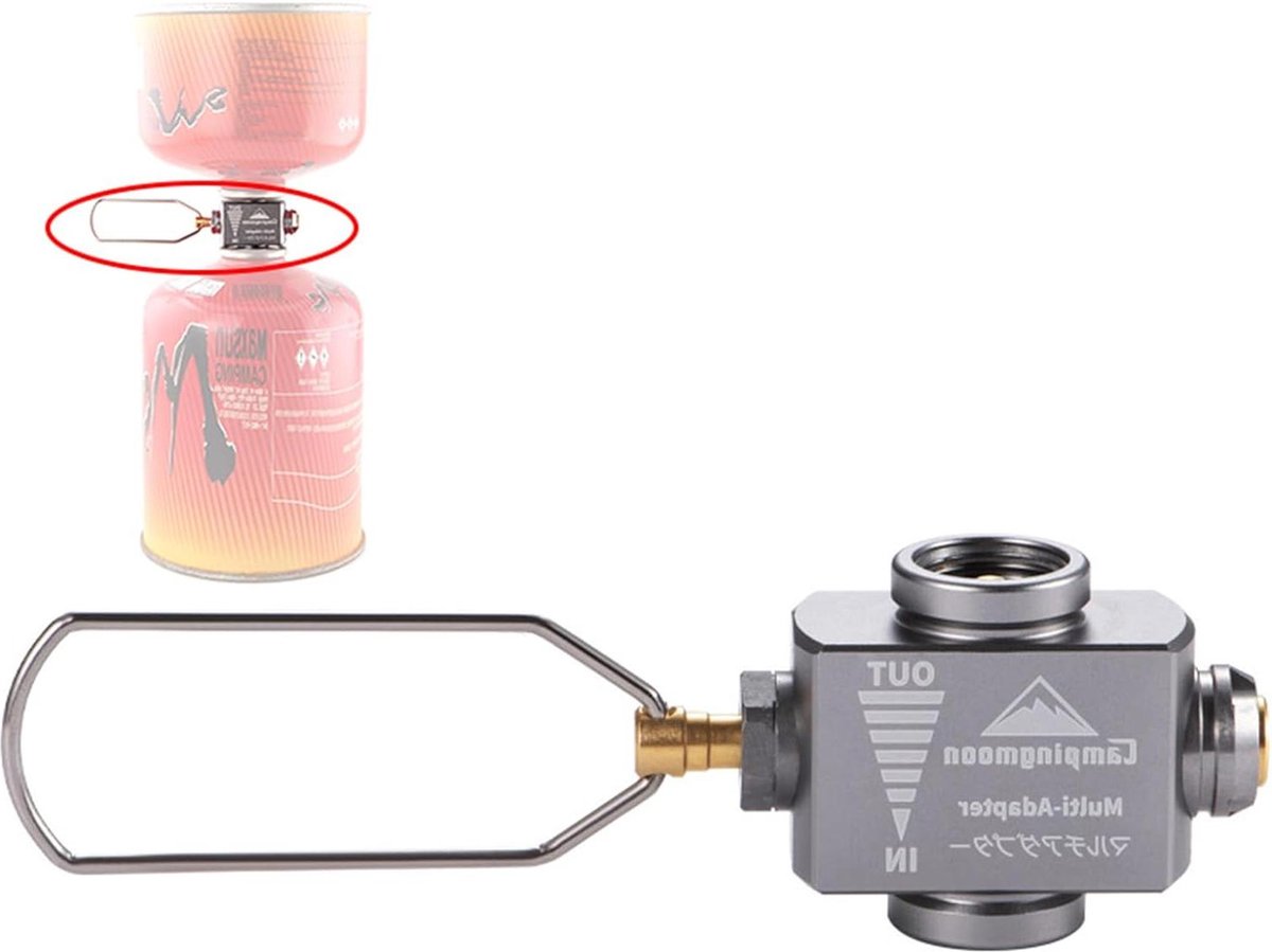 Adaptateur De Recharge Pour Cartouche De Gaz - Vanne Multifonction Pour Brûleurs Et Poêles Camping - 12