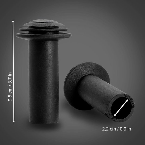SQlab Unisex - Adult 711 2.0 Bicycle Grips, Black, S