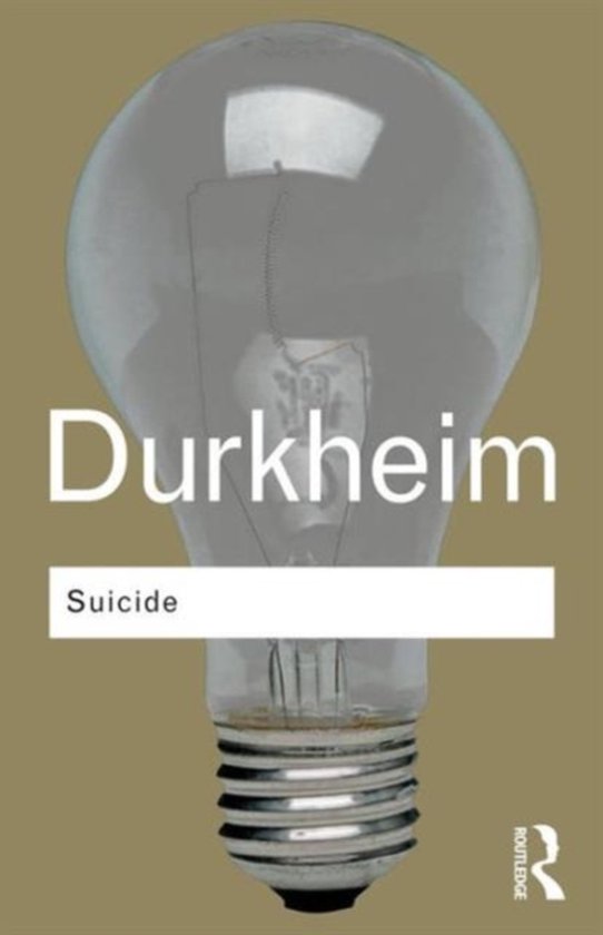 Routledge Classics - Suicide - cover