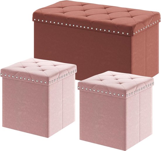 Relaxdays Hocker Met Opbergruimte - Stof - Zacht - Hal En Slaapkamer Zitbank 38x76 5x38 5 Cm Zwart