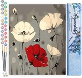 Olieverfschilderij op nummer, bloemen, volwassenen, doe-het Olieverfschilderij op nummer, bloemen, volwassenen, doe-het