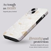 Mio by Mobilize Coque adaptée pour Apple iPhone 16 Pro Max MagSafe Phone Case Hardcase | Mio par Mobilize Couverture arrière | Convient pour MagSafe | Convient pour le chargement sans fil avec Ring magnétique | Étui MagSafe - Roses White | Blanc